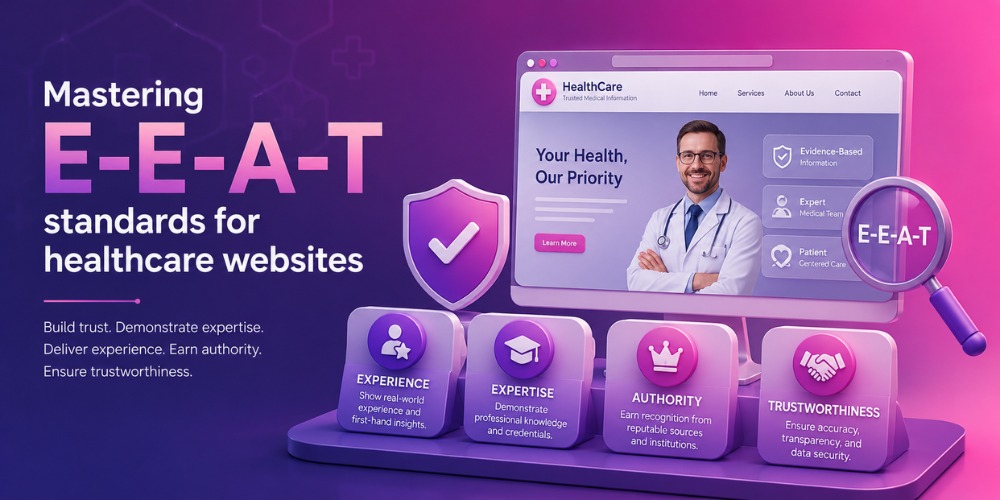 Mastering E-E-A-T standards for healthcare websites