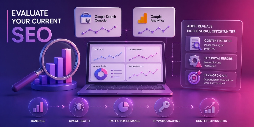 Evaluate current SEO on website