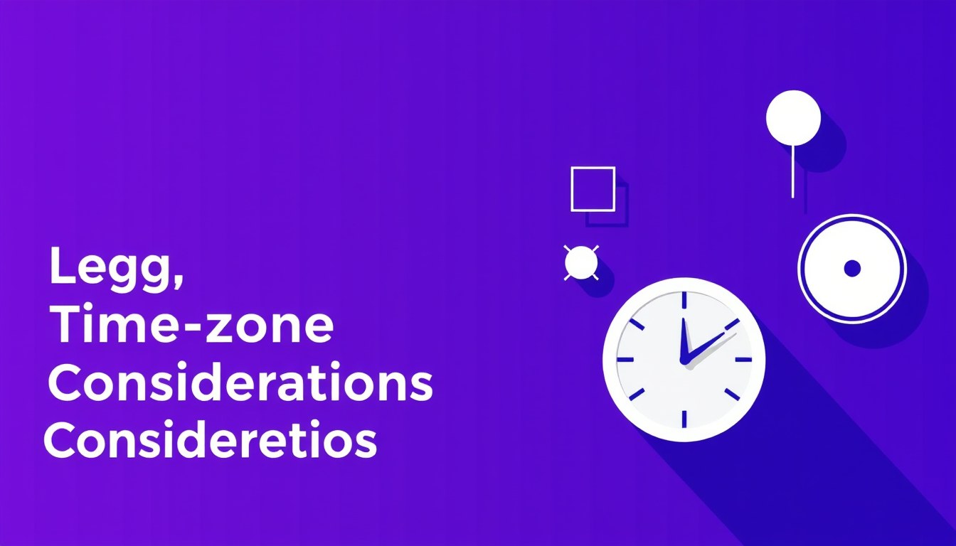 Legal, IP, and Time Zone Considerations illustration