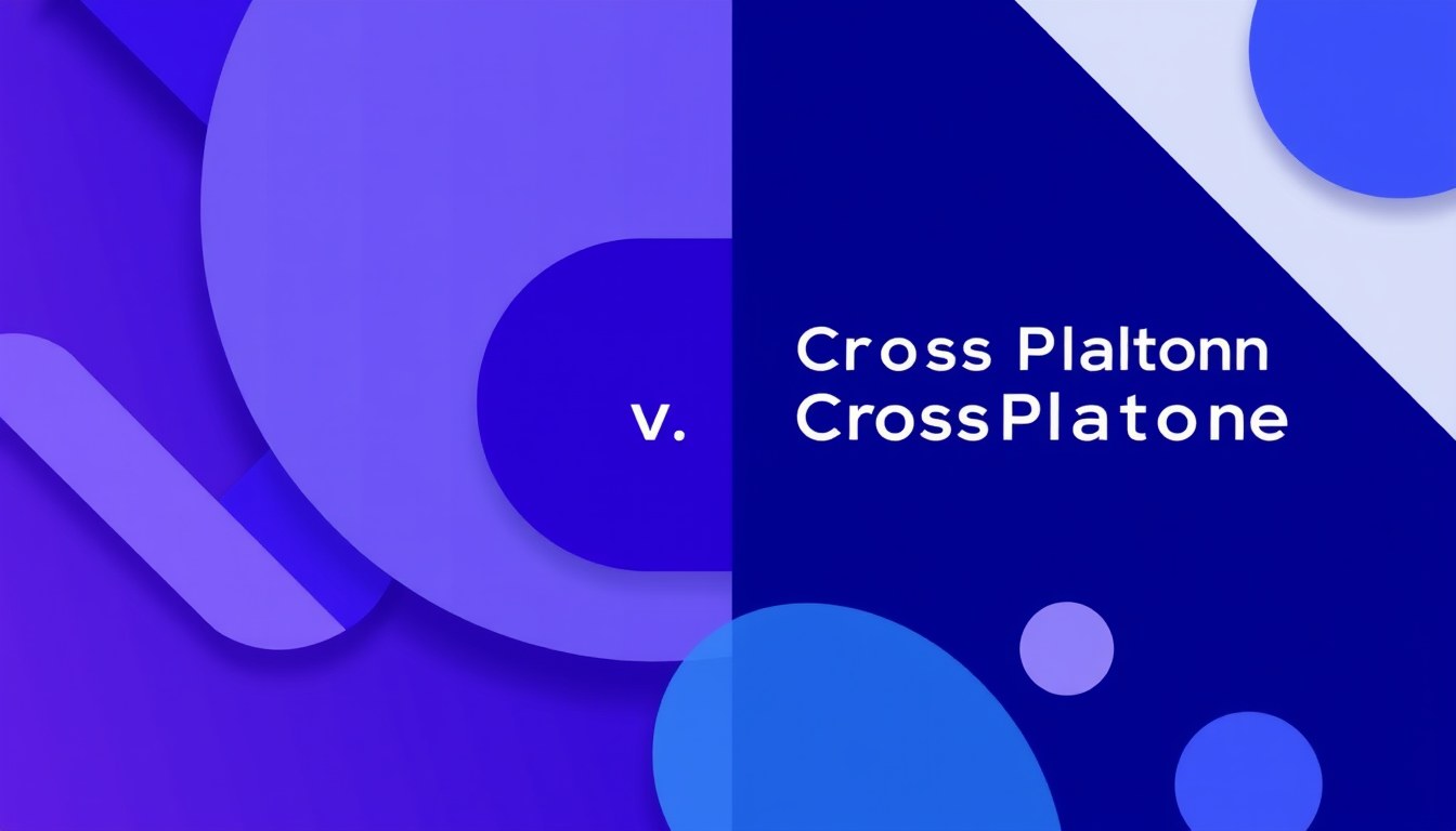 Native vs Cross-Platform Side-by-Side Comparison illustration