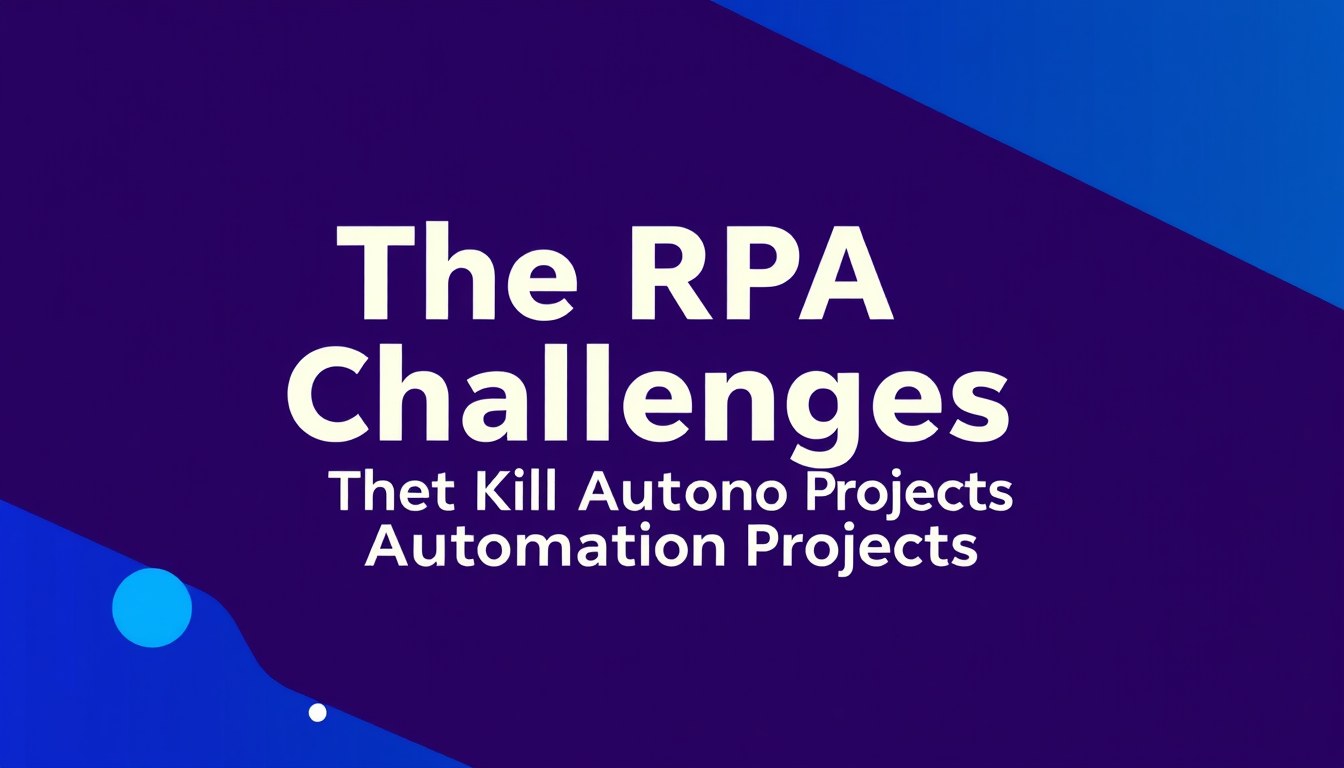 The RPA Challenges That Kill Automation Projects illustration