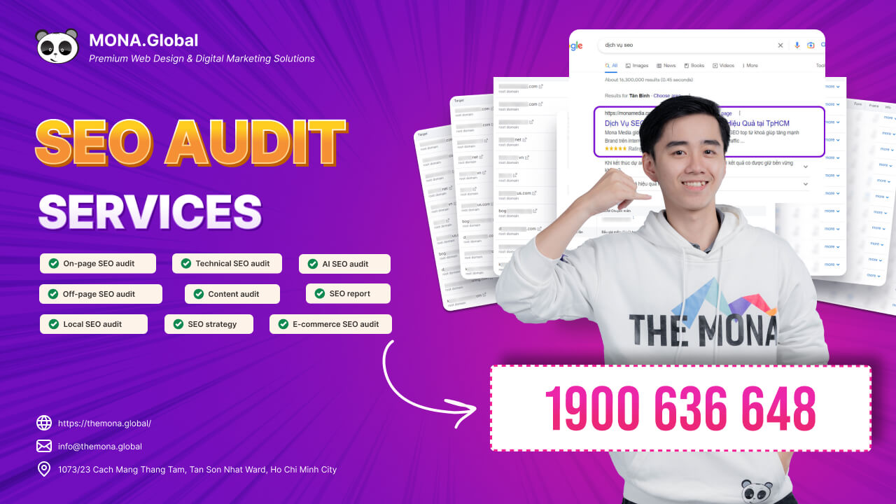 SEO audit services at MONA Global
