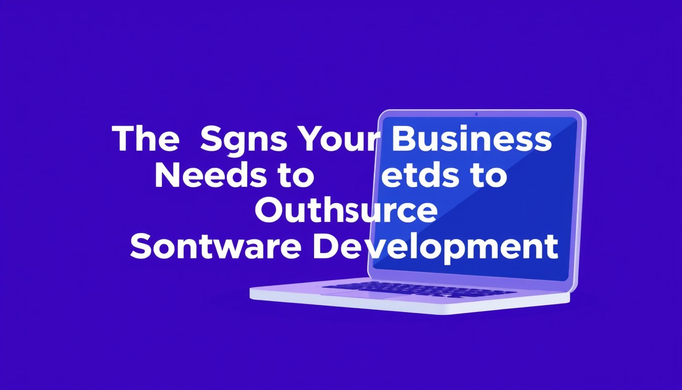 The Signs Your Business Needs to Outsource Software Development illustration