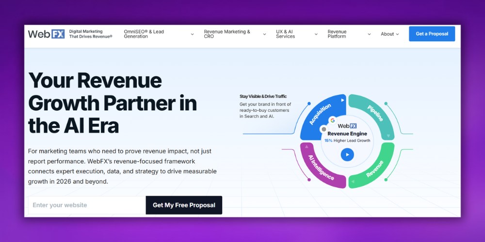 Social media agency WEBFX