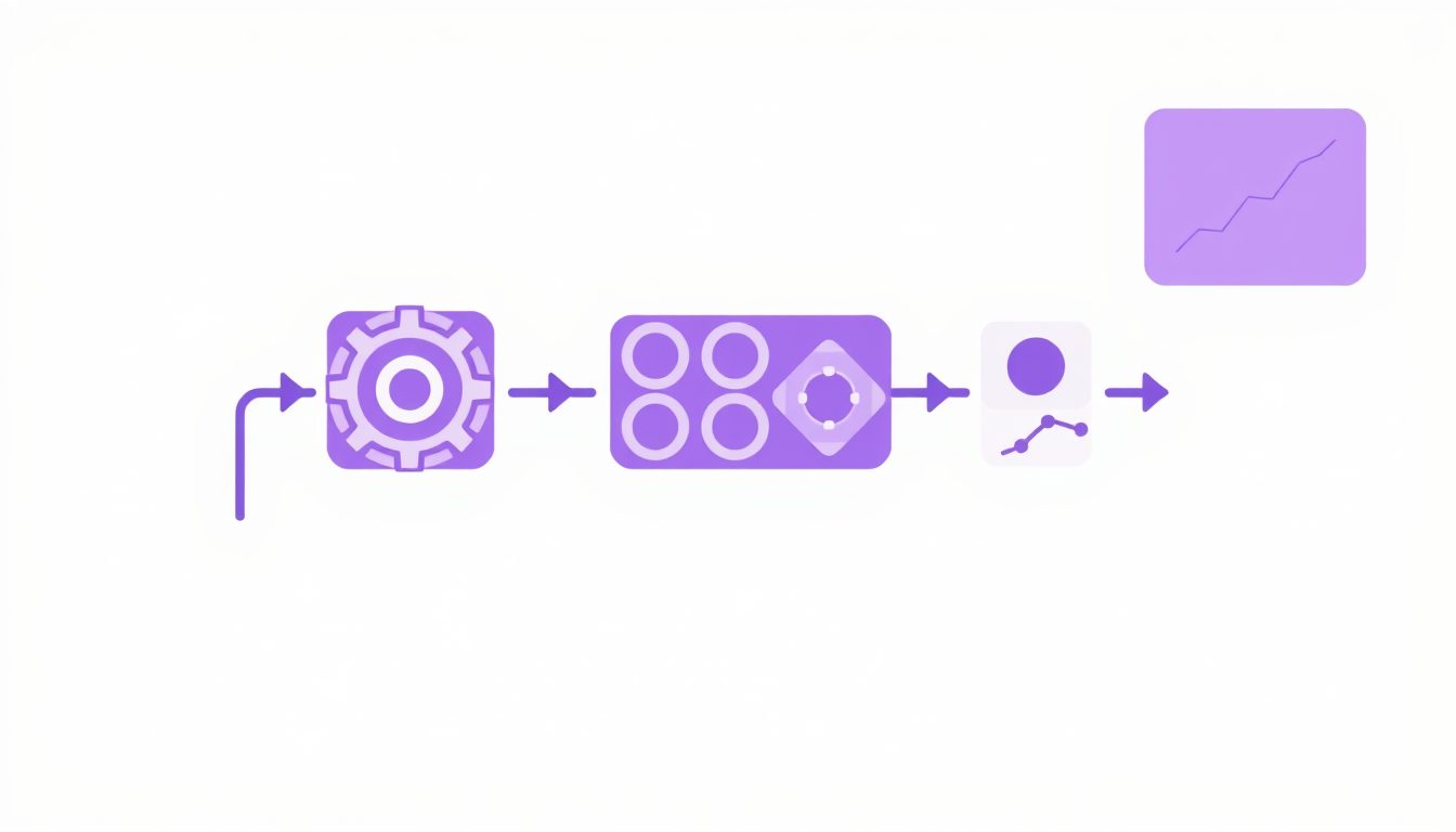 Overview of a DevOps outsourcing pipeline from commit to production monitoring