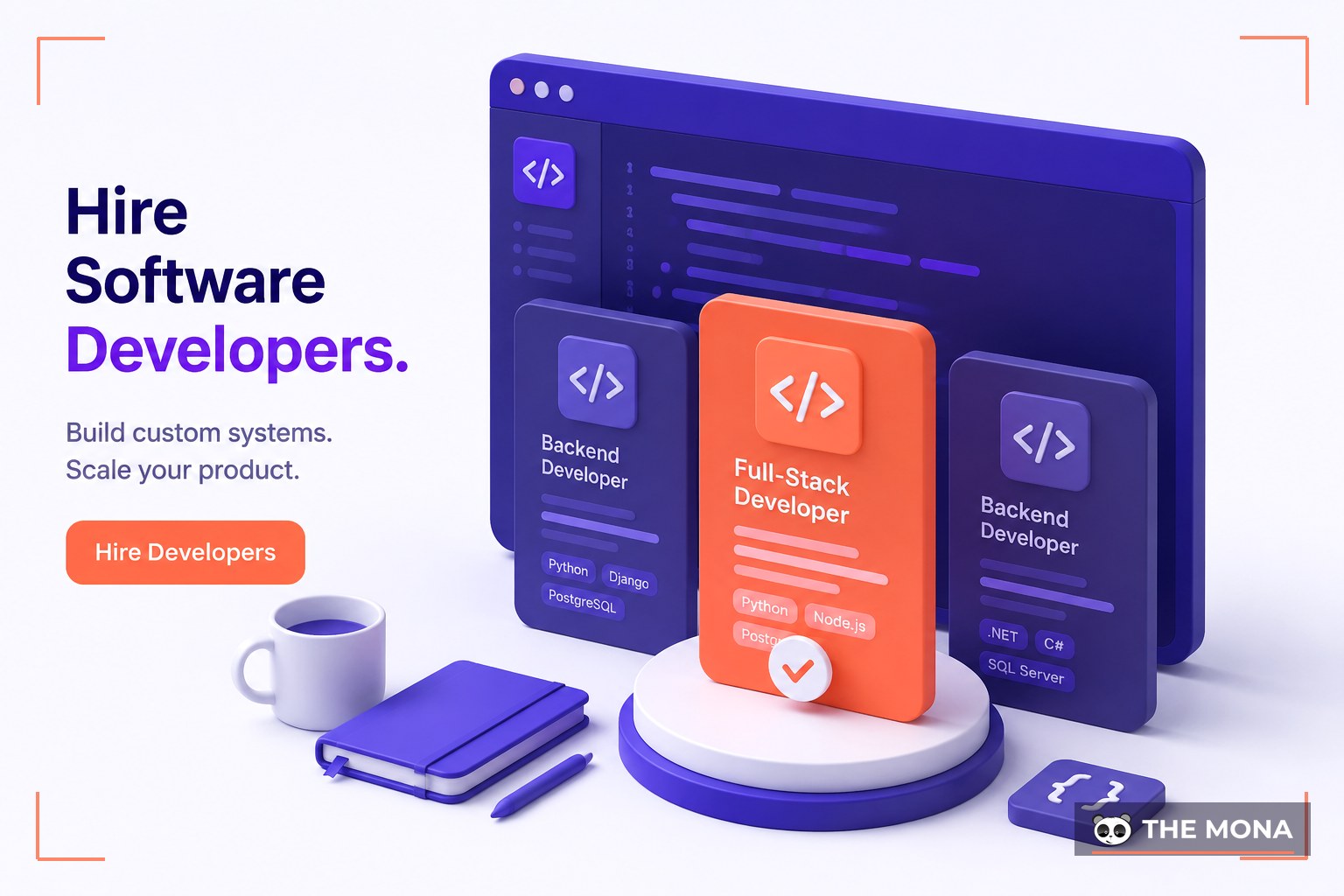 Hire Software Developers — illustrated for MONA hire developers