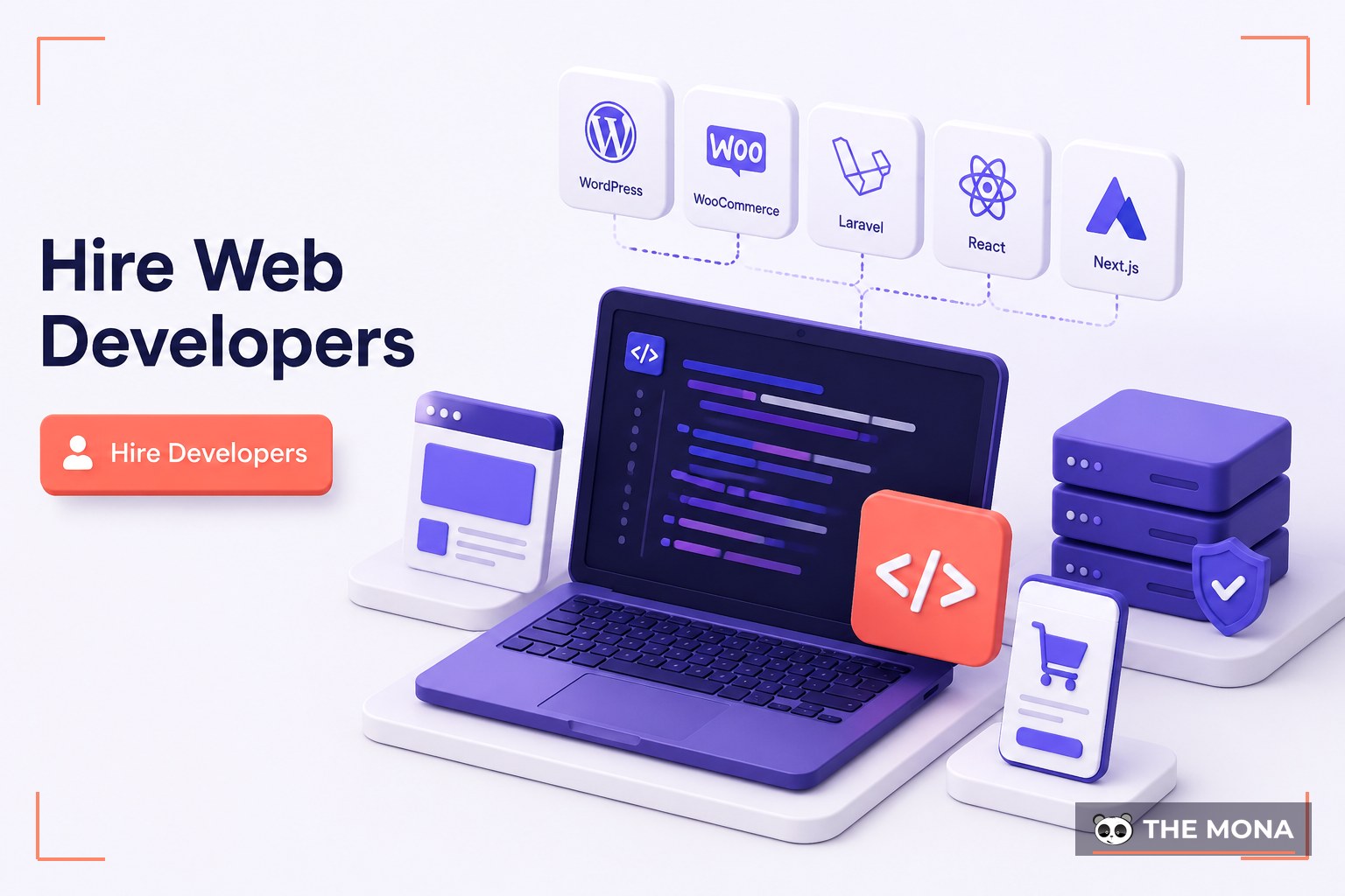 Hire Web Developers — illustrated for MONA hire developers
